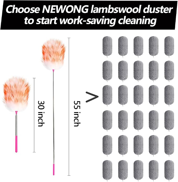 5PCS Extendable Lambswool Duster - Image 3