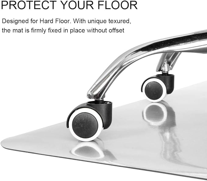 Kuyal Clear Chair mat for Hard Floors 36 x 48 inches Transparent Floor Mats - Image 3