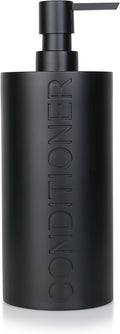 Matte Black Conditioner Dispenser Luxurious Refillable Pump Bottle by IndecorHome