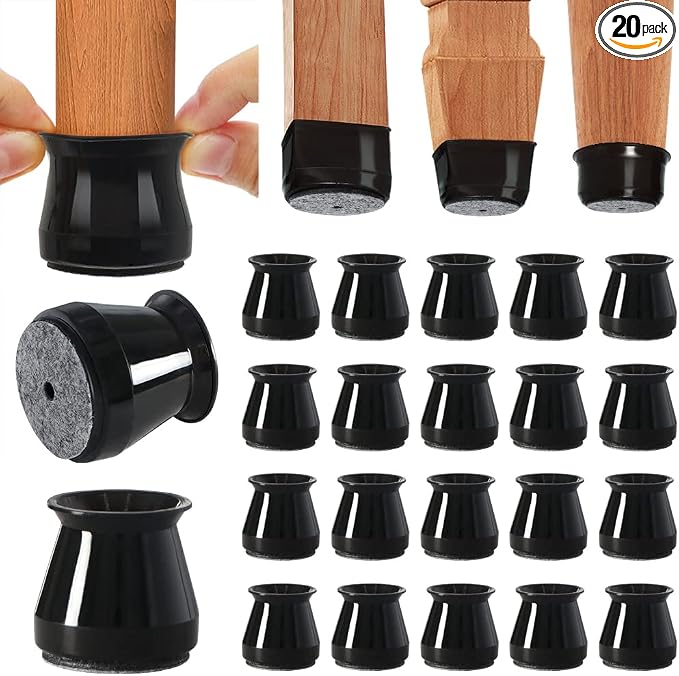 BUMACO 20Pcs Chair Leg Floor Protectors Chair Leg Protectors by BUMACO