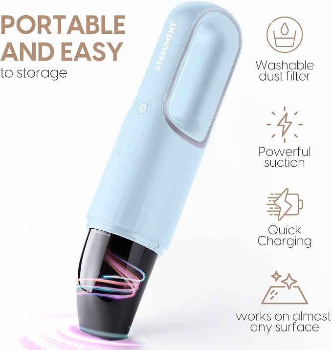 STARUMENT Portable Hand Vacuum Cleaner Handheld Cordless Cleaner - Image 6