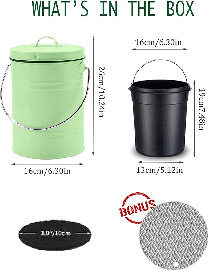 Compost Bin, LALASTAR Countertop Compost Bin - Image 6