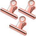 20 Pack Large Metal Hinge Rose Gold Clips 51mm by Orcielo