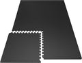 PRAISUN 0.6" Thicker Gym Mat, 6 Tiles 24 Sq Ft Workout Mats, Interlocking Foam by PRAISUN
