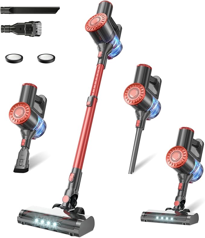 Cordless Vacuum Cleaner with Self-Standing, Powerful Stick Vacuum Cleaners by Unknown