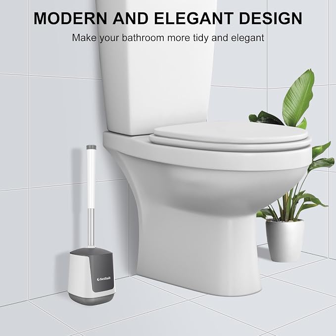 SetSail Toilet Brush 4 Pack Toilet Bowl Brush and Holder Toilet Cleaner Brush - Image 7