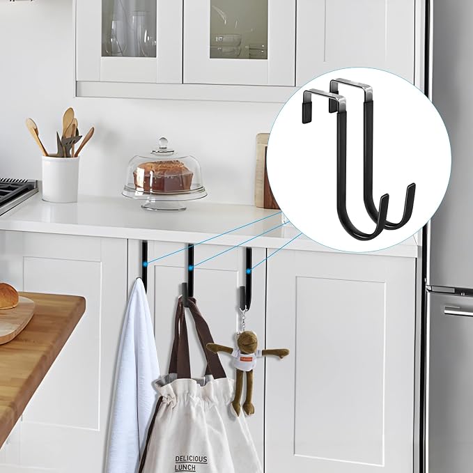 FYY Over the Door Hooks, 4 Pack Door Hangers Hooks - Image 7