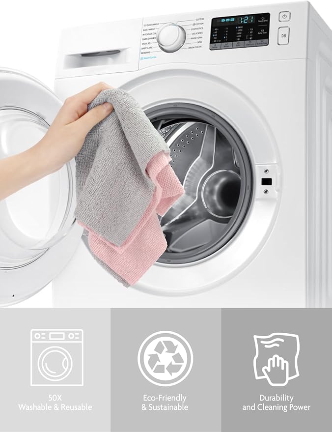 Fantasticlean Microfiber Cleaning Cloth Roll -150 Pack, Tear Away Microfiber - Image 7