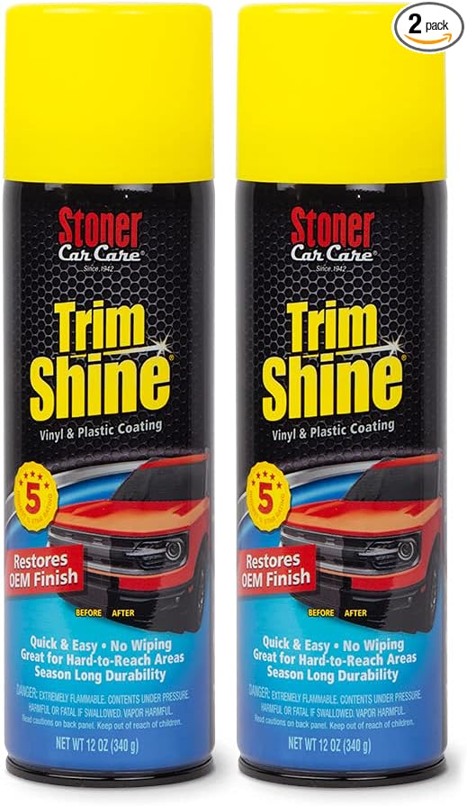 Stoner Car Care 91034-2PK Trim Shine – Vinyl and Plastic Protectant by StonerCarCare