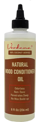 Verdana Natural Wood Conditioner Oil – 8 fl oz – Odorless, Non-Toxic Coconut by Verdana