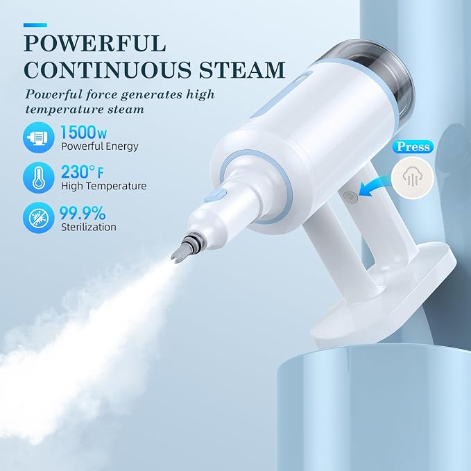 Steam Mop with Detachable Handheld Steamer Suitable - Image 3