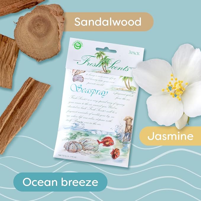 Willowbrook | Fresh Scents Scented Sachet Packet | Seaspray | Air Freshener Bags - Image 4