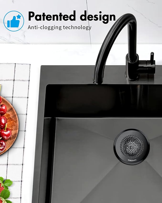 Sink Drain Strainer: Flexible Anti-Slip Chainlink, 304 Stainless Steel. - Image 8