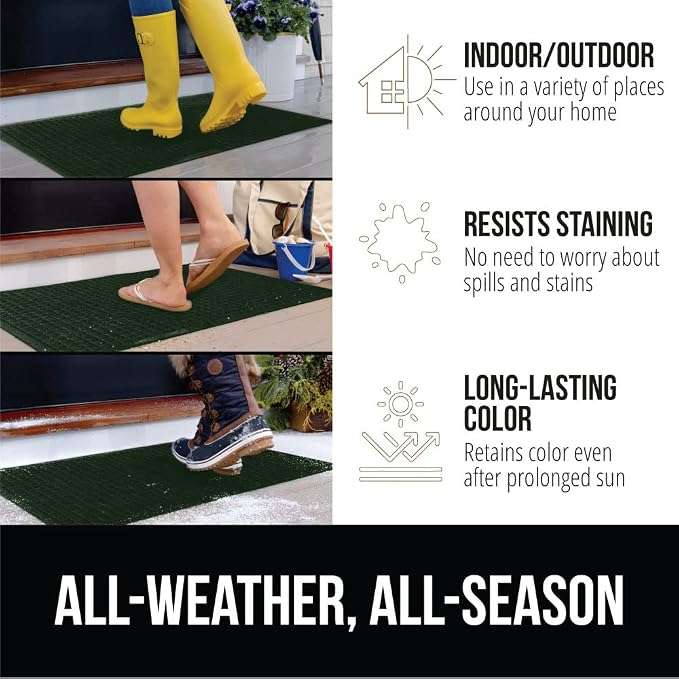 GORILLA GRIP Front Door Mat, Indoor Outdoor Ultra Absorbent HydroAbsorb Doormat - Image 5