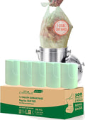 1-2 Gallon Flap Tie Compostable Trash Bags, Biodegradable Kitchen Garbage Bags by BEIDOU-PAC