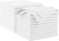 AIDEA Microfiber Cleaning Cloth White 20PK, Microfiber Towels by AIDEAHOME