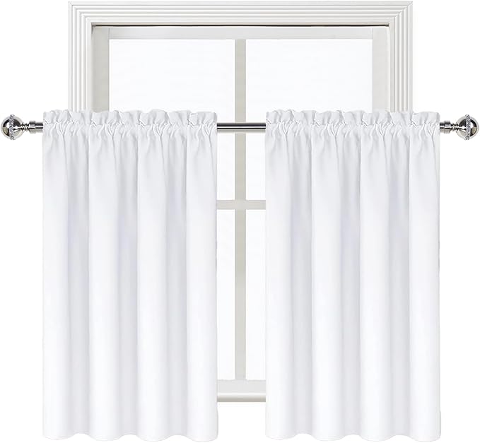 DWCN White Curtains for Living Room Thermal Insulated, 50% Light Blocking - Image 8