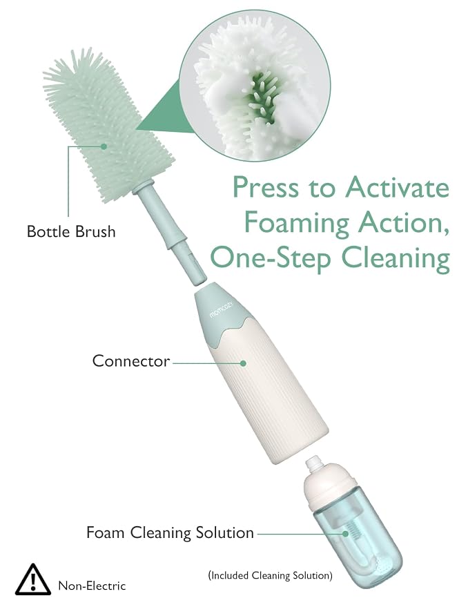 Momcozy Bottle Brush Kit, Innovative Push-Press Design - Image 2