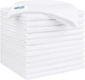 HOMEXCEL White Microfiber Cleaning Cloth 12 Pack, 12.5 x 12.5 inch Microfiber by HOMEXCEL