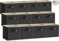 Lifewit 12 Packs Storage Cubes, 11 Inch Cube Storage Bins, Foldable Decorative by Lifewit
