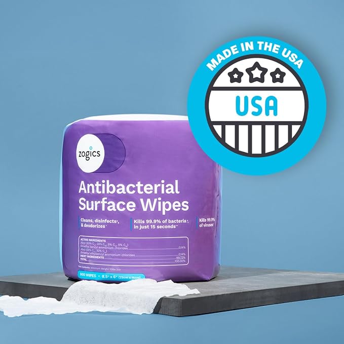 Zogics Antibacterial Disinfecting Wipes – - Image 4