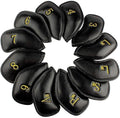 CRAFTSMAN GOLF 12pcs or 1pc Thick Synthetic Leather Golf Iron Head Covers Set by CRAFTSMANGOLF