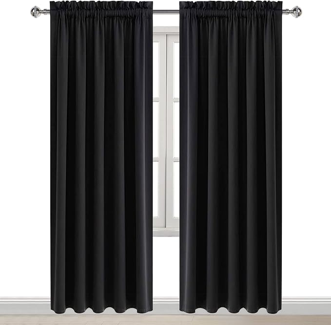 DWCN Black Blackout Curtains for Bedroom, 60 x 84 inches Long - Image 8