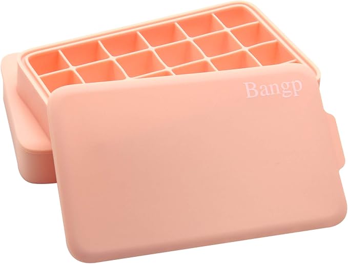 Bangp Premium Ice Cube Trays 2 Pack, Easy-Release Silicone Ice Cube Tray by Bangp