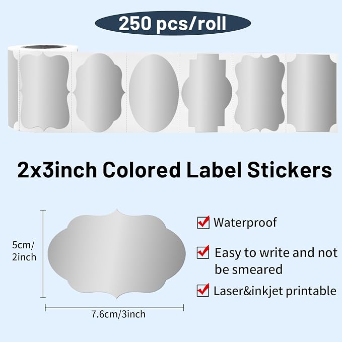 Silver Labels Stickers - Image 2