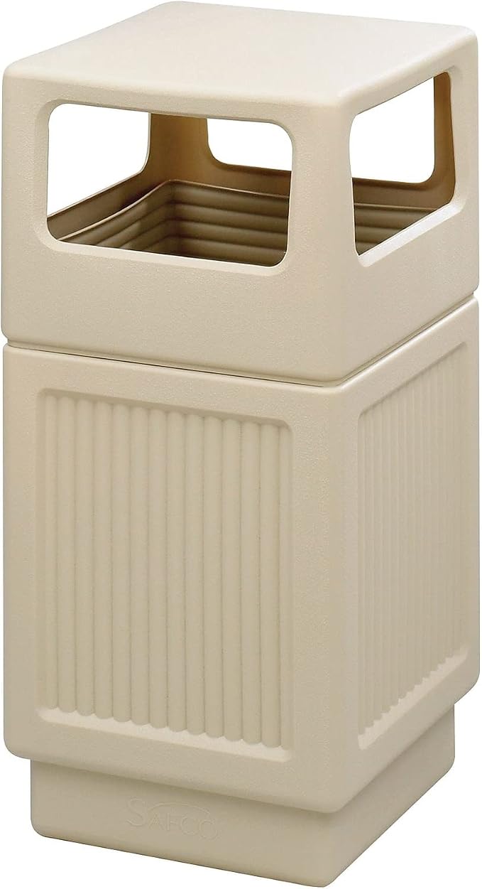 Safco Canmeleon Trash Can, 38 Gallons, Indoor and Outdoor Use, Durable & by SafcoProducts