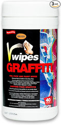 V-Wipes Graffiti Remover Wipes – Pre-Moistened Towels by BrodiSpecialtyProducts