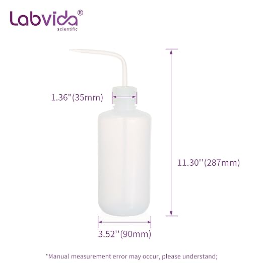 4 pcs of Plastic Squeeze Bottles, Lab Wash Bottle Squeeze Vol.1000ml 33.8oz - Image 7