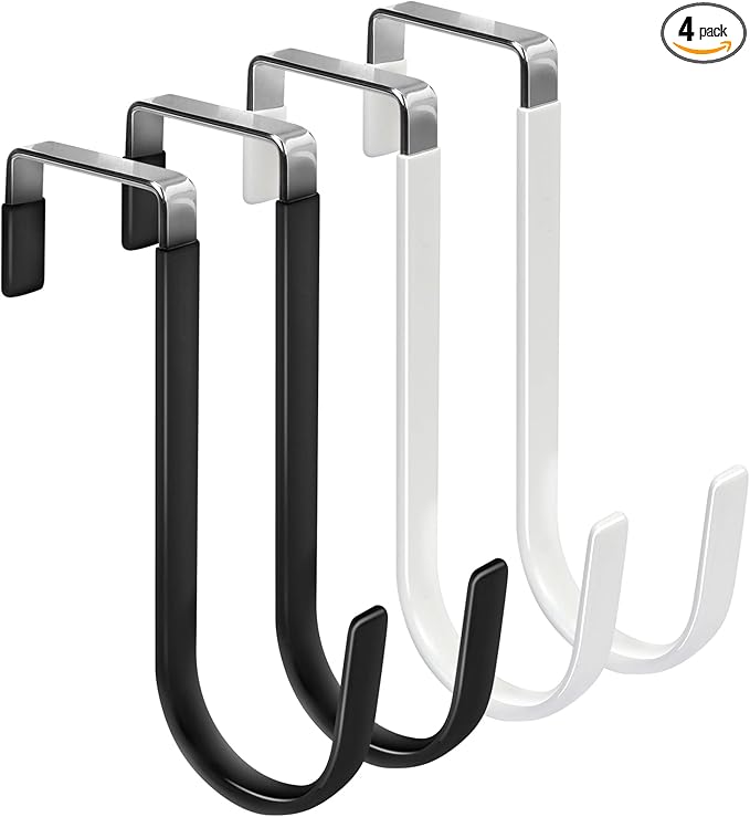 FYY Over The Door Hooks, 4 Pack Door Hangers Hooks by FYY