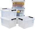 Pekky 22 Qt Clear Plastic Storage Bins by Pekky