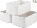 3 Pack Small Storage Baskets for Organizing, Cute Woven Decorative Gift Baskets by OIASKET