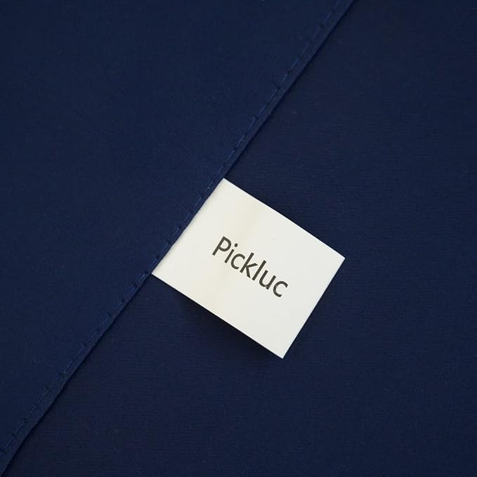 Pickluc Navy Blue Cafe Curtain 30 Inches Length, Rod Pocket Small Kitchen - Image 6