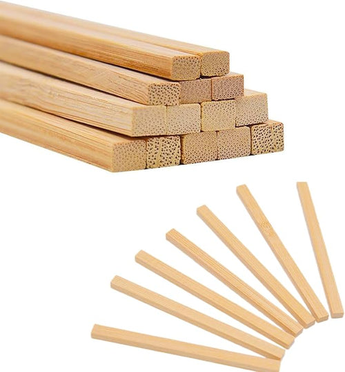1/2 x 12 Inch 50 PCS Square Dowel Rods Wood Sticks Wooden Dowel Rods Unfinished - Image 2