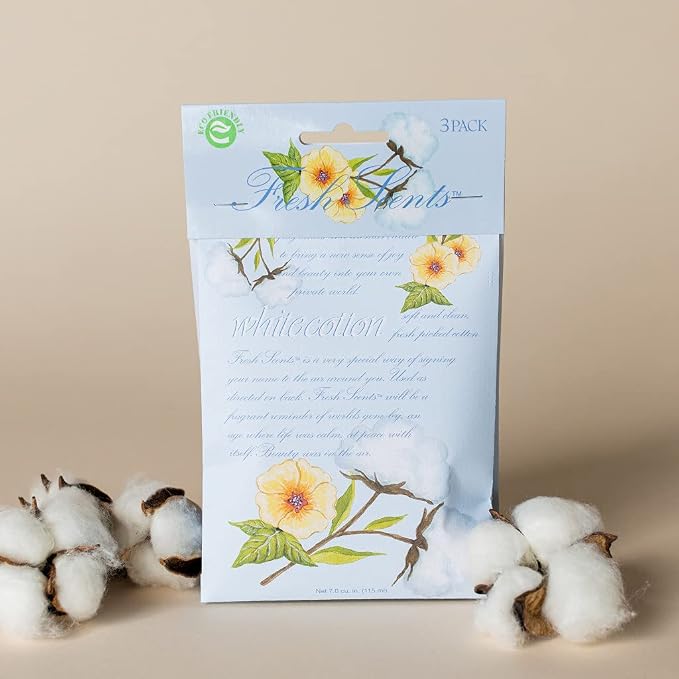 WILLOWBROOK | Fresh Scents Scented Sachet Packet | White Cotton | Air Freshener - Image 7