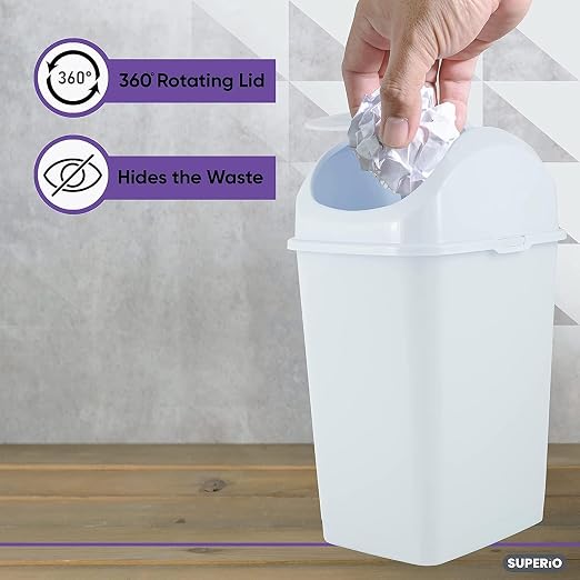 Superio Mini Desktop Trash Can - Image 3