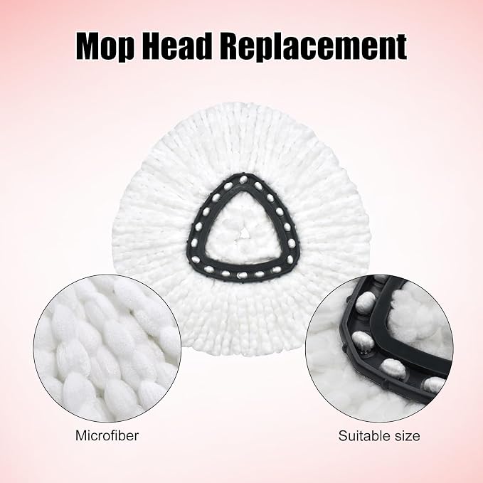 Spin Mop Heads Replacements for O Ceda EasyWring 1-Tank System, 4-Section - Image 7
