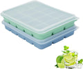 Ice Cube Trays with Silicone Lid, 15 Grid Square Ice Tray Easy Release by Guardians