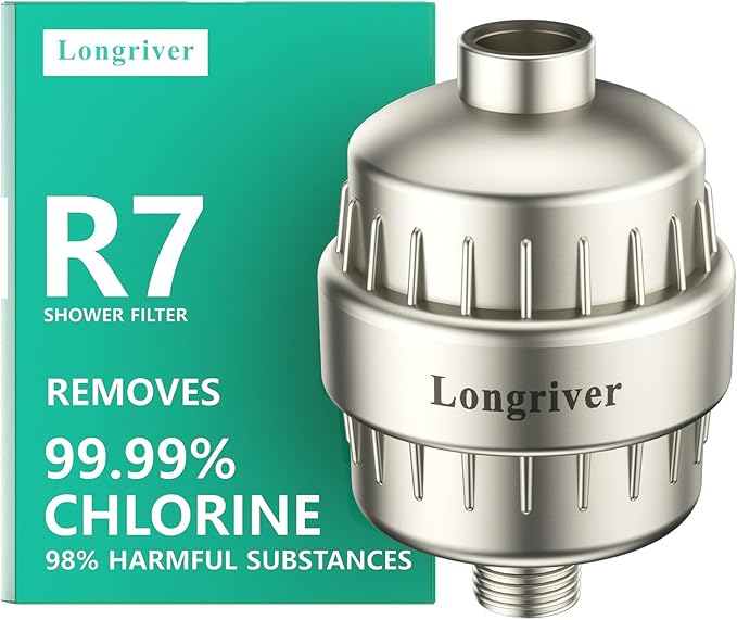 R7 Shower Filter High Put Shower Water Filter by DesignedforaSpa-LikeShower