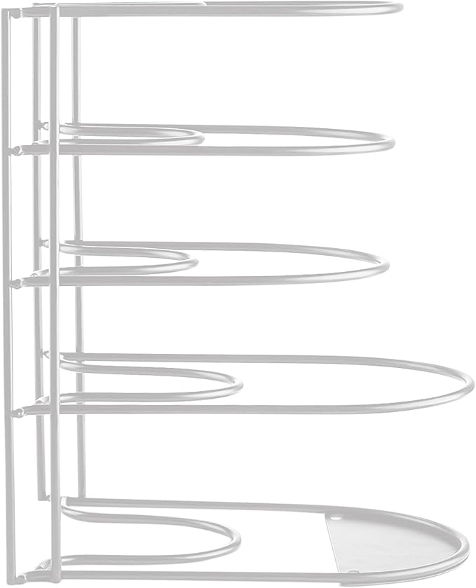 Heavy-Duty Pots and Pans Organizer | 5-Tier Cookware & Lid Storage Rack | - Image 9