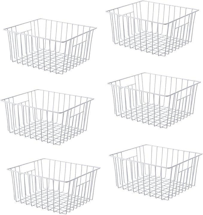 Upright Freezer Organizer Bins， Freezer Baskets by Unknown