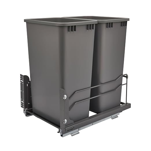 Rev-A-Shelf Pullout Dual Trash Cans by Rev-A-Shelf