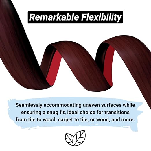 1/5 inch Height Floor Transition Strip, Self Adhesive Carpet Wood Tile Vinyl - Image 2