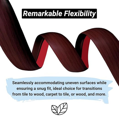 1/5 inch Height Floor Transition Strip, Self Adhesive Carpet Wood Tile Vinyl - Image 2