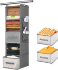 5-Tier Hanging Organizer for Closet, Fabric Closet Organizer by Unknown