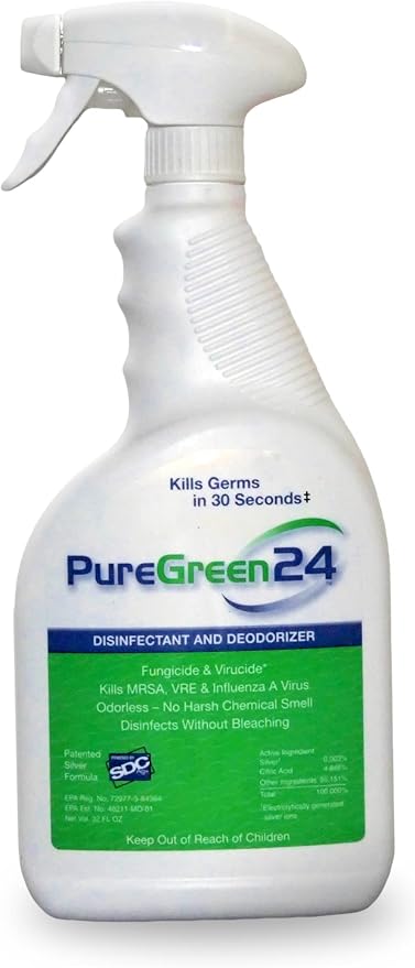 PureGreen24 Safe & Effective Disinfectant. Kills Deadly Germs including RSV by PUREGREEN24