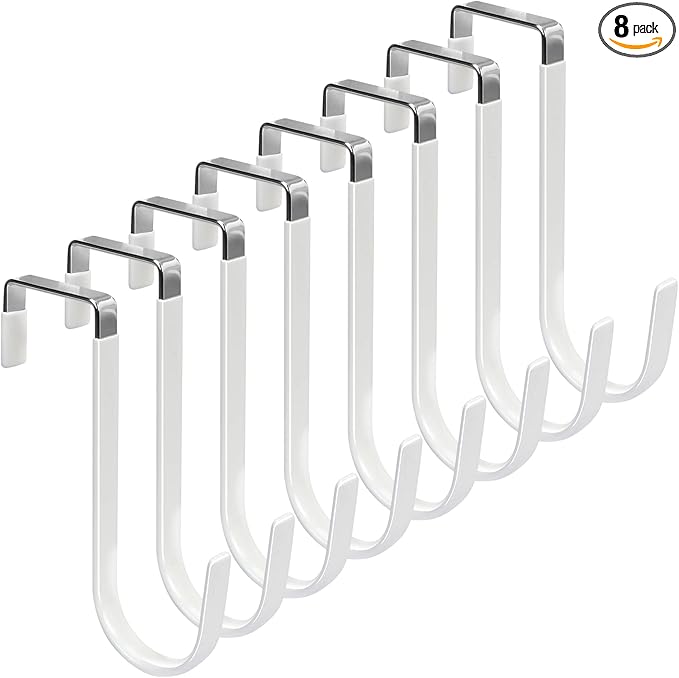 FYY Over the Door Hooks, 8 Pack Door Hangers Hooks by FYY